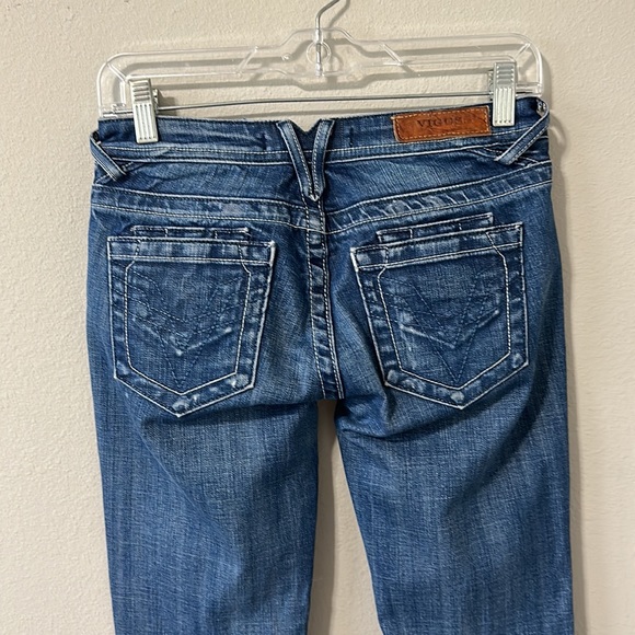 Vigoss FIT/Skinny Low Rise Distressed Blue Jeans Women's-26/ Junior's 1/2 - Picture 10 of 16